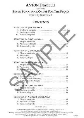 Seven Sonatinas, Op. 168 - Diabelli/Snell - Piano - Book