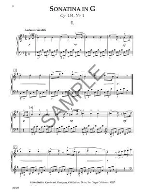 Four Sonatinas, Op. 151 - Diabelli/Snell - Piano - Book