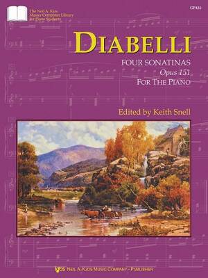 Neil A. Kjos Music Co - Four Sonatinas, Op. 151 - Diabelli/Snell - Piano - Book