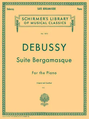 Hal Leonard - Suite Bergamasque - Debussy - Piano - Book