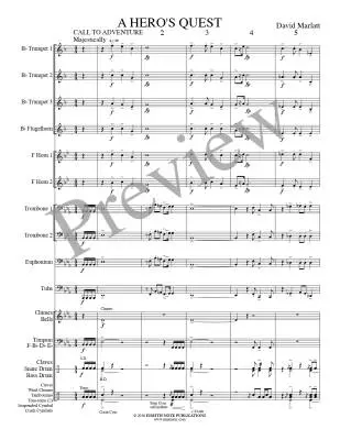 A Hero\'s Quest - Marlatt - Brass Choir