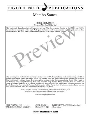 Mambo Sauce - McKinney/Marlatt - Brass Choir