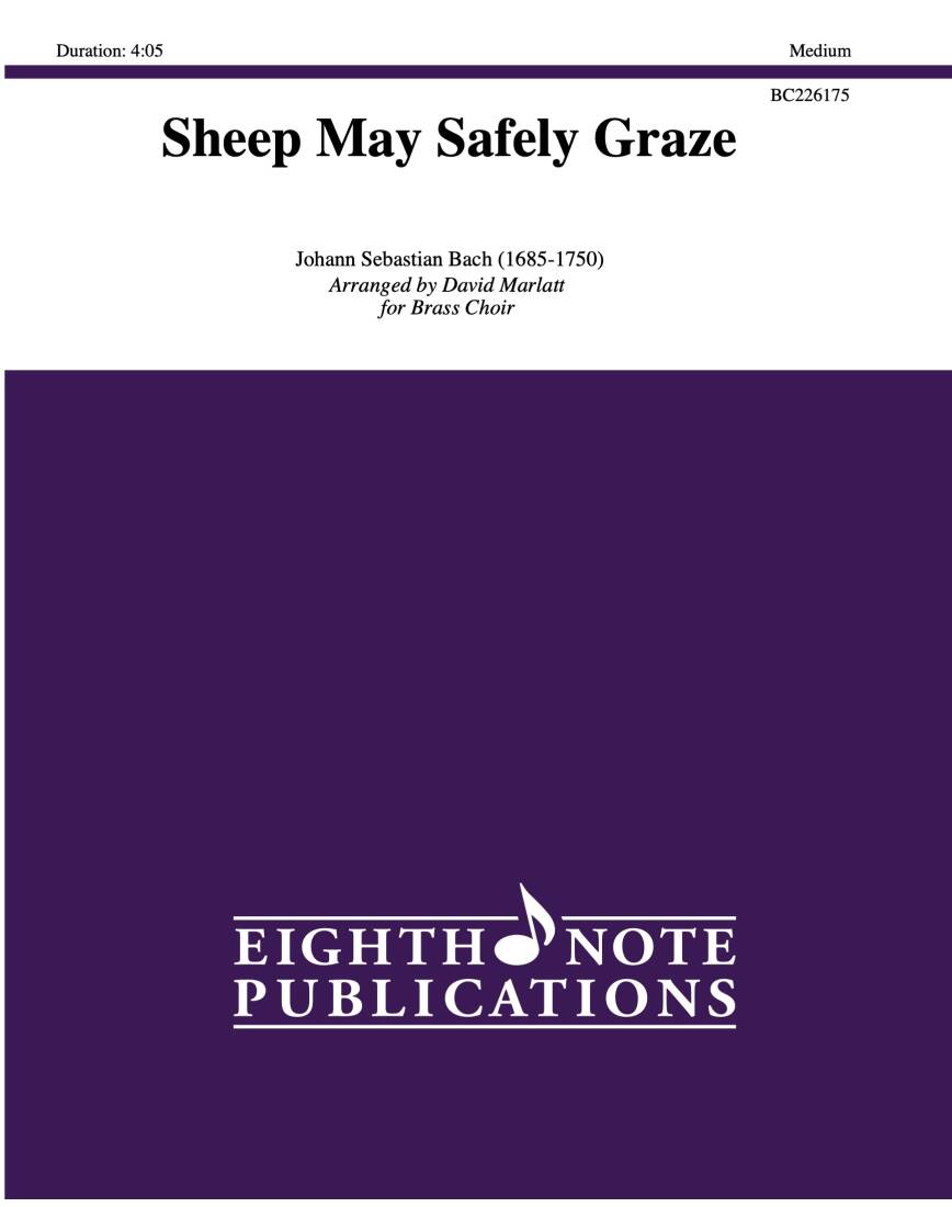 Sheep May Safely Graze - Bach/Marlatt - Brass Choir