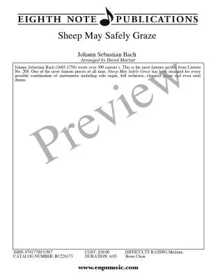 Sheep May Safely Graze - Bach/Marlatt - Brass Choir
