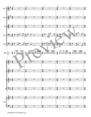 Comfort Ye My People - Goudimel/Treybig - Brass Quintet/Organ/Opt. Choir