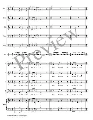 Comfort Ye My People - Goudimel/Treybig - Brass Quintet/Organ/Opt. Choir