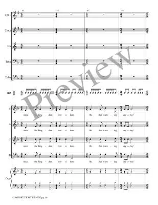 Comfort Ye My People - Goudimel/Treybig - Brass Quintet/Organ/Opt. Choir