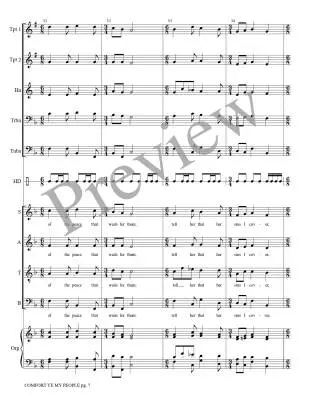 Comfort Ye My People - Goudimel/Treybig - Brass Quintet/Organ/Opt. Choir