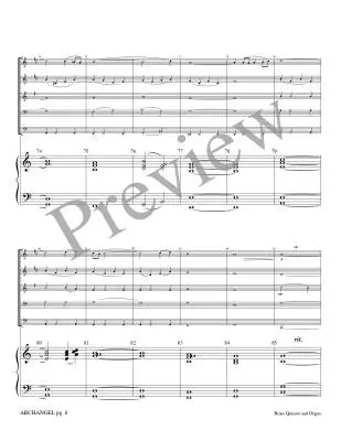 Archangel - Marlatt - Brass Quintet/Organ