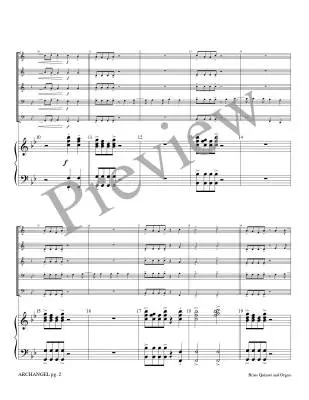 Archangel - Marlatt - Brass Quintet/Organ