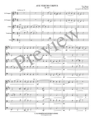 Ave Verum Corpus - Mozart/Marlatt - Brass Quintet
