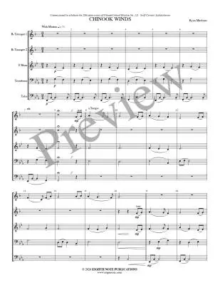 Chinook Winds - Meeboer - Brass Quintet