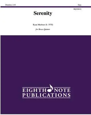 Eighth Note Publications - Serenity - Meeboer - Brass Quintet