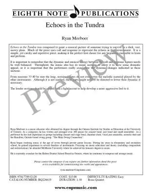 Echoes in the Tundra - Meeboer - Brass Quintet