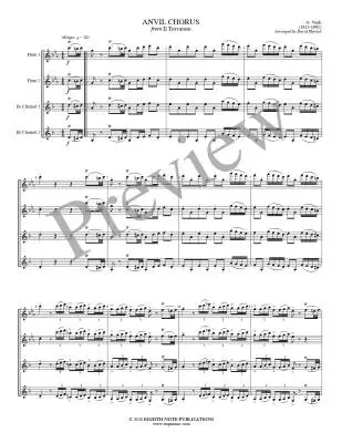 Anvil Chorus (from Il Trovatore) - Verdi/Marlatt - 2 Flutes and 2 Clarinets