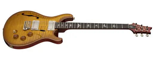 DGT Semi-Hollow Electric Guitar with Hardshell Case - McCarty Sunburst