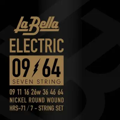 La Bella - HRS-71 Nickel Round 7-String Electric Guitar Strings (9-46)