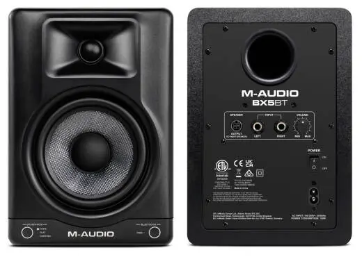 M-Audio - BX5BT 5 Powered Desktop Studio Monitors with Bluetooth (Pair)