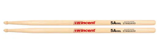 Wincent Drumsticks - 5AXXL Hickory Extreme Reach Drumsticks