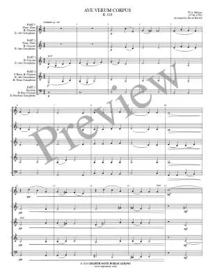 Ave Verum Corpus - Mozart/Marlatt - Flexible Woodwind Ensemble