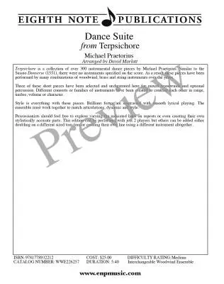 Dance Suite from Terpsichore - Praetorius/Marlatt - Flexible Woodwind Ensemble