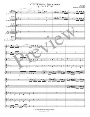 Concerto from L\'estro armonico, Op. 3 No. 1 - Vivaldi/Marlatt - Flexible Woodwind Ensemble