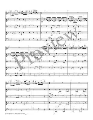 Variations on a Theme by Rossini - Chopin/Marlatt - Woodwind Quintet