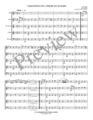 Variations on a Theme by Rossini - Chopin/Marlatt - Woodwind Quintet