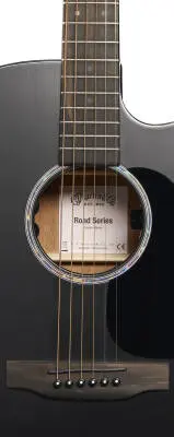 DC-10E Modern Black Acoustic/Electric Guitar with Softshell Case