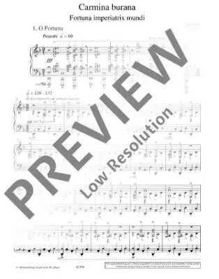 Carmina Burana - Orff/Chumachenco - Piano - Book