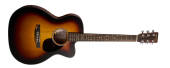 "Martin Guitars - OMC-10E Modern Burst Acoustic\/Electric Guitar with Softshell Case"