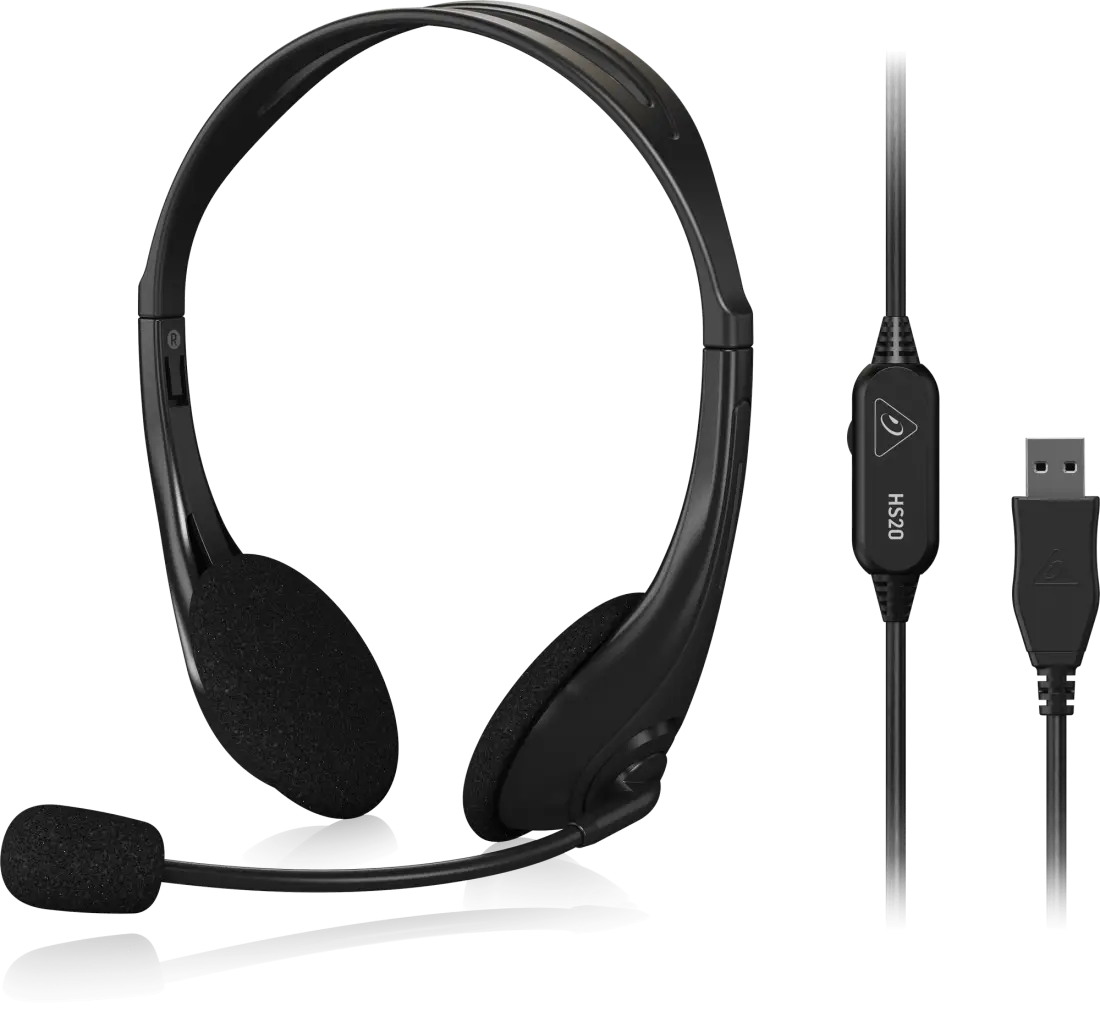 HS20 USB Stereo Headset with Swivel Microphone