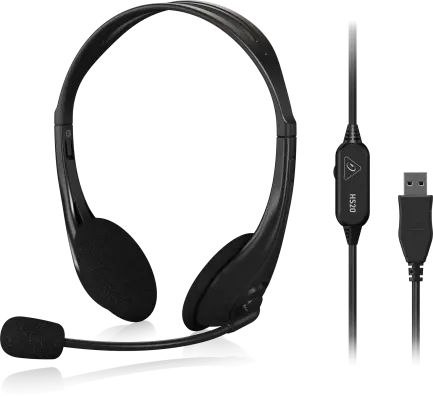Behringer - HS20 USB Stereo Headset with Swivel Microphone