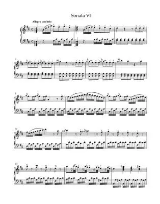 Six Easy Sonatas - Myslivecek - Piano - Book