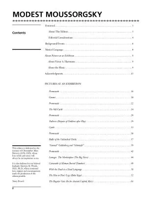 Pictures at an Exhibition - Moussorgsky/Bricard - Piano - Book