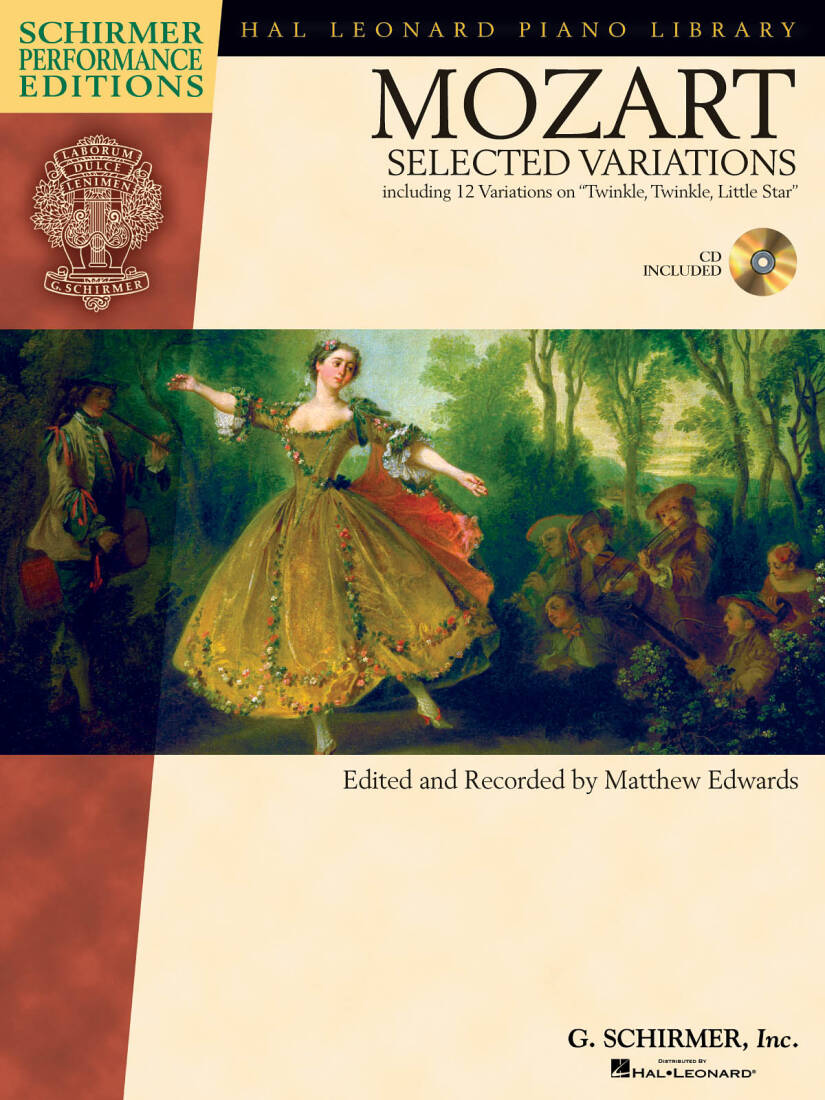 Selected Variations - Mozart/Edwards - Piano - Book/Audio Online