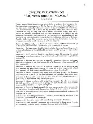 Ah, Vous Dirai-Je, Maman K.265 - Mozart /Hinson - Piano - Book