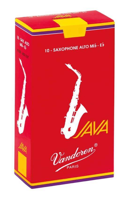 Java Red Alto Saxophone Reeds (10/Box) - 3