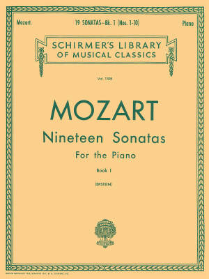 19 Sonatas, Book 1 - Mozart/Epstein - Piano - Book