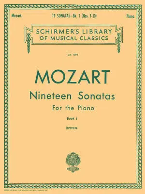 G. Schirmer Inc. - 19 Sonatas, Book 1 - Mozart/Epstein - Piano - Book