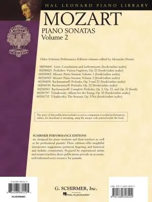 Piano Sonatas, Volume 2 - Mozart/Dossin - Piano - Book/Audio Online