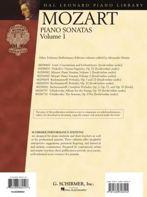 Piano Sonatas, Volume 1 - Mozart/Dossin - Piano - Book/Audio Online