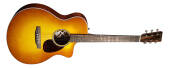 "Martin Guitars - SC-13E Modern Mezcal Burst Acoustic\/Electric Guitar with Softshell Case"