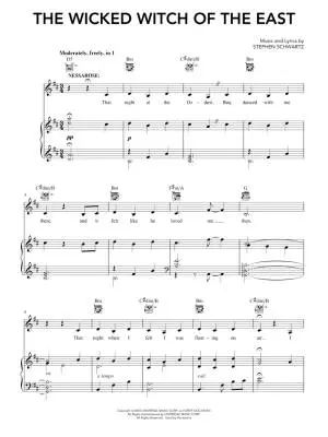 Wicked: For Good - Schwartz - Piano/Vocal/Guitar - Book