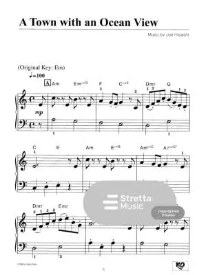 Kiki\'s Delivery Service - Hisaishi - Piano - Book