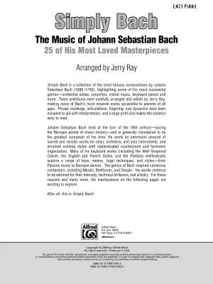 Simply Bach - Ray - Piano - Book
