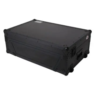 2U Flight Road Case For Pioneer DDJ-FLX10 REV5 REV7 DJ Controller with Laptop Shelf - Black Finish
