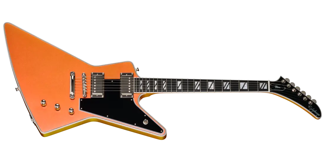 Futura Explorer Custom Electric Guitar with Gigbag - Firestorm Shift