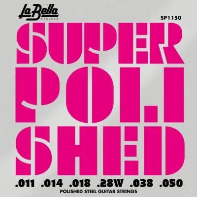 La Bella - Super Polished Electric Guitar Strings - Blues Light 11-50