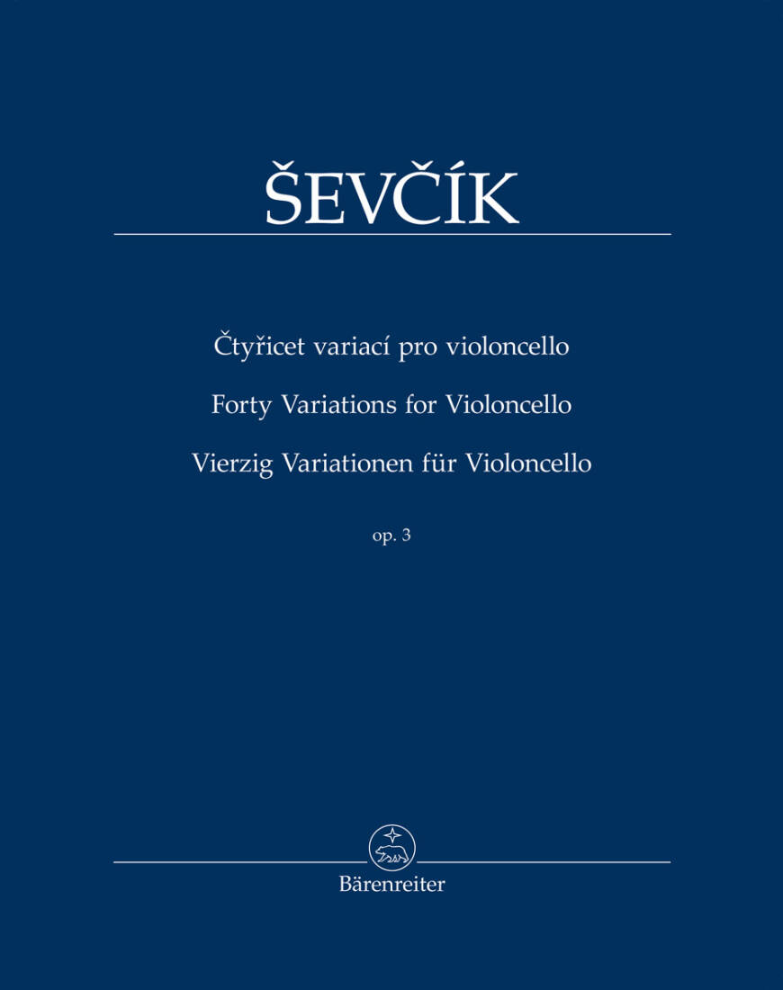 Forty Variations, Op. 3 - Sevcik - Cello - Book